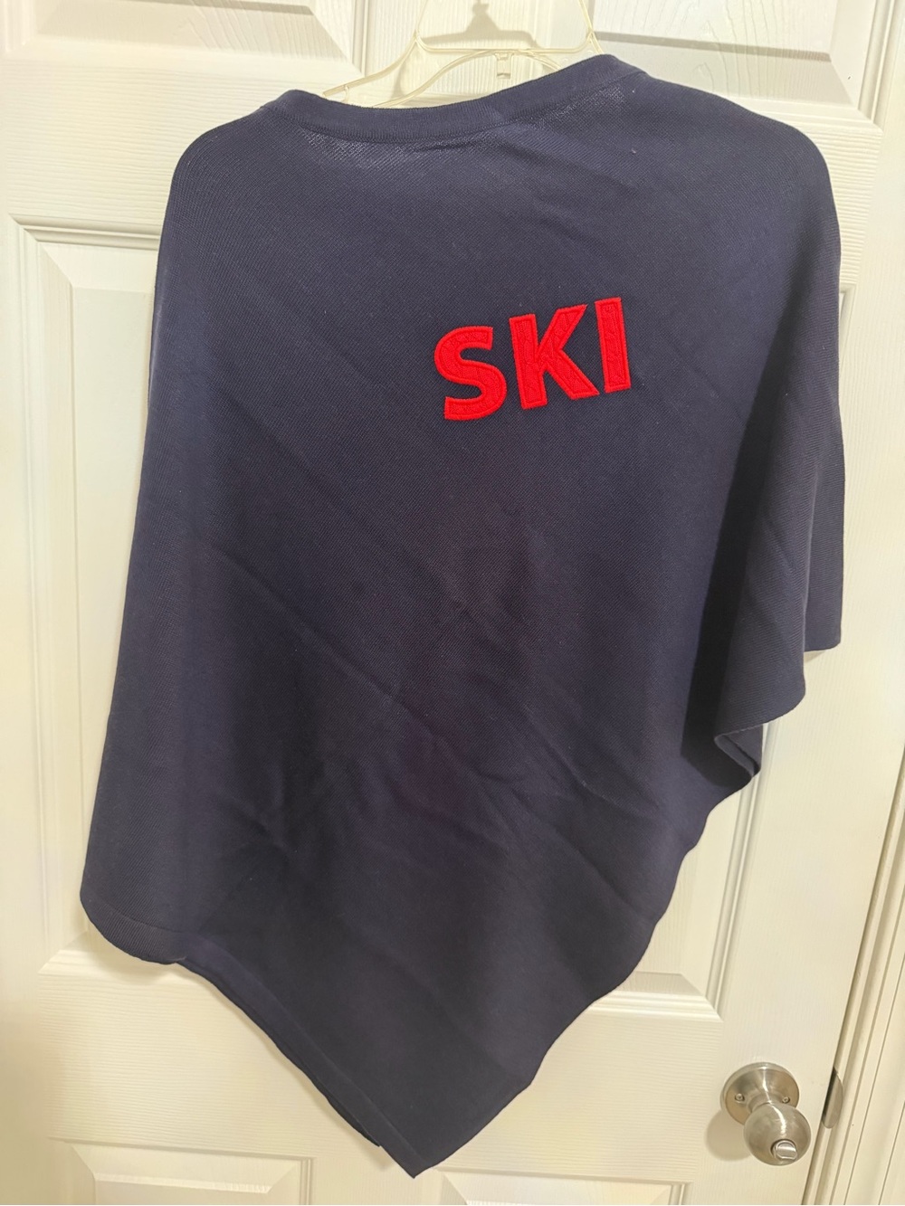 Navy Blue Kids' 'SKI' Pullover Top